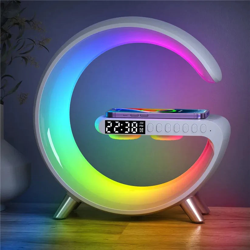 G Shaped Led wireless charger Speaker Lamp